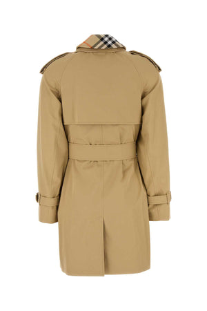 BURBERRY Classic Beige Cotton Trench Jacket for Women