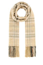 BURBERRY Reversible Embroidered Cashmere Scarf - 168 cm x 30 cm