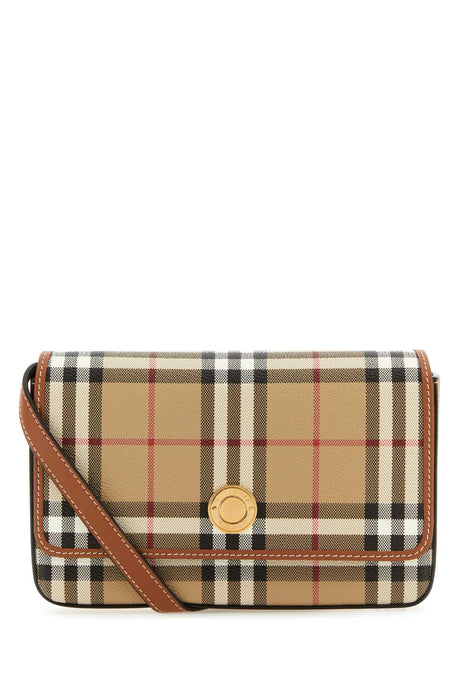 BURBERRY Mini Printed Canvas Crossbody Handbag - Stylish and Versatile