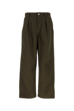 BURBERRY Army Green Nylon Pants - 24W Season Fit