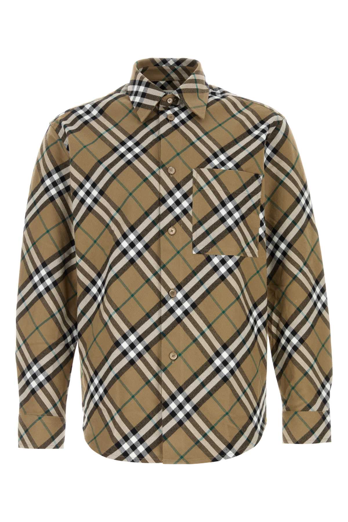 BURBERRY Embroidered Oxford Shirt for Men - Sleek Style for Every Occasion