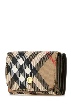 BURBERRY Stylish Printed Canvas Wallet - 11 cm x 8 cm x 3 cm