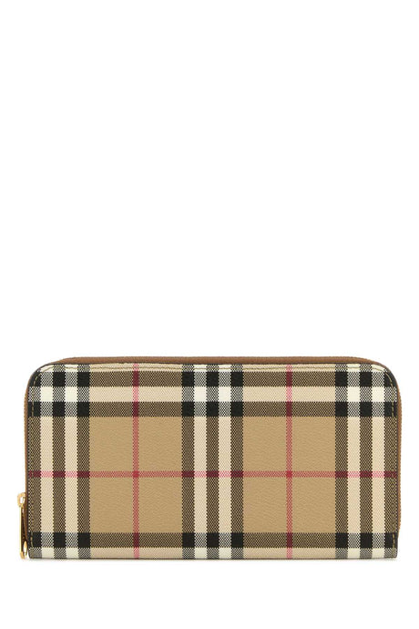 BURBERRY Printed Canvas Wallet - 20 cm x 11 cm