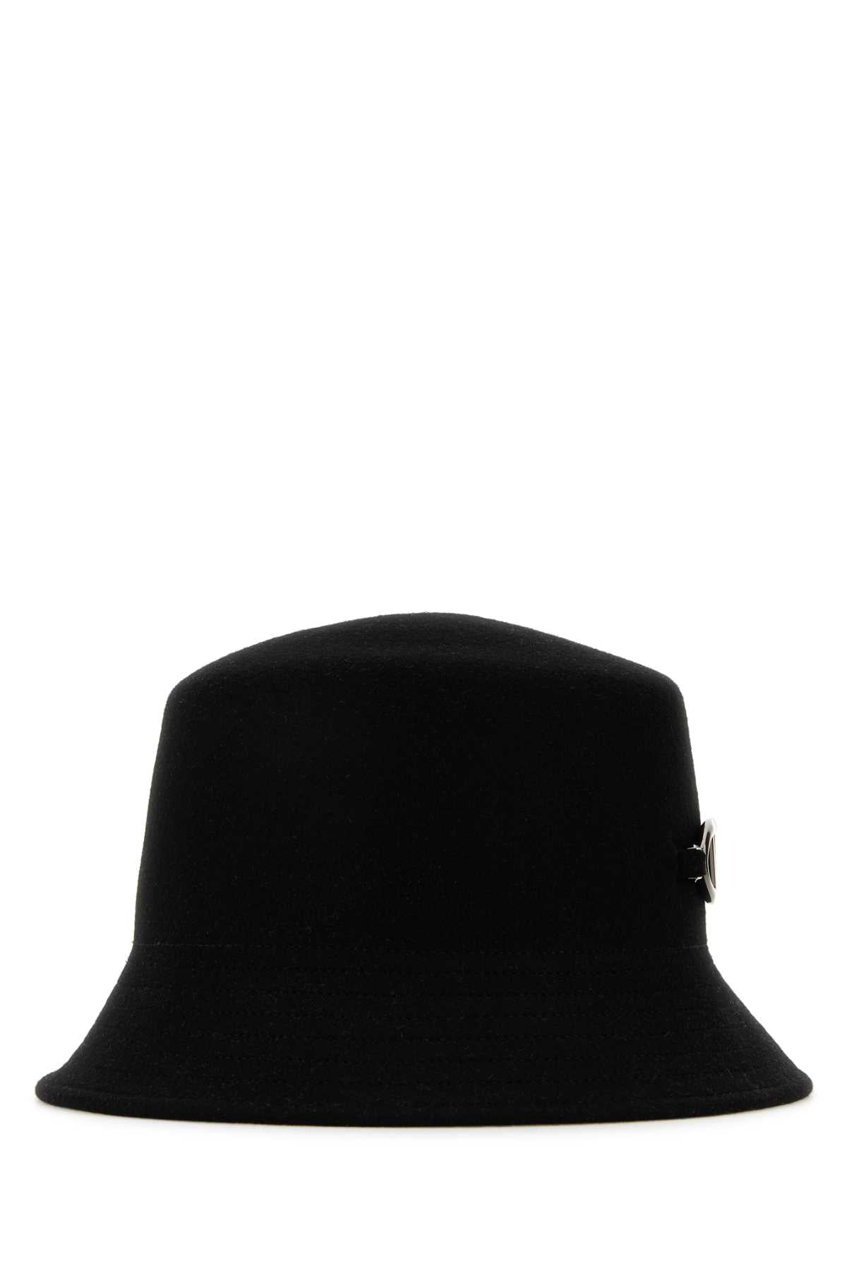 VALENTINO GARAVANI Chic Black Felt Bucket Hat for Women