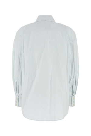 ZIMMERMANN Pastel Light-Blue Poplin Illustration Shirt