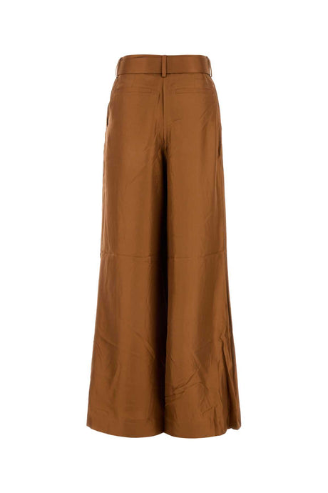 ZIMMERMANN Silk Illustration Wide-Leg Pants