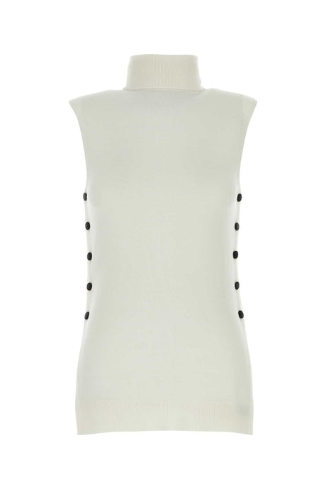 GIORGIO ARMANI Ivory Wool Top for Women