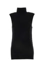 GIORGIO ARMANI Sophisticated Black Wool Top for Women