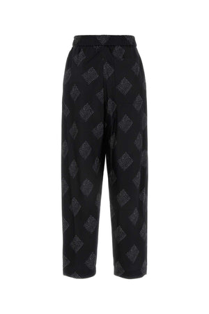 GIORGIO ARMANI Embroidered Stretch Silk Pants for Women