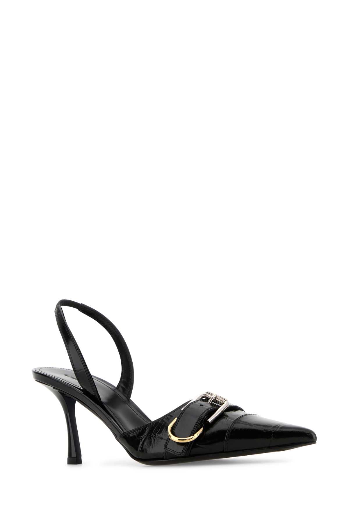 GIVENCHY Sleek Black Leather Voyou Pumps with 7.5 cm Heel