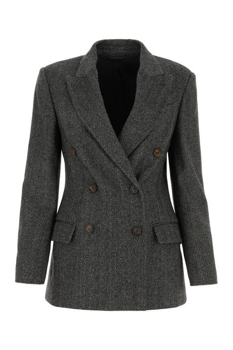 BRUNELLO CUCINELLI Chic Women's Blazer - Medium/Large