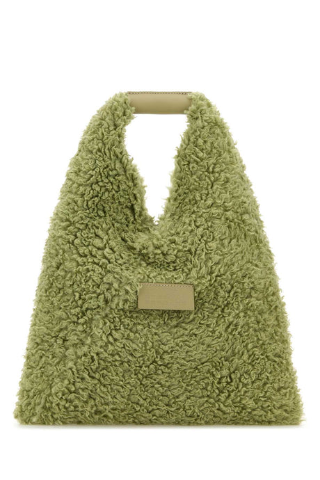 MM6 MAISON MARGIELA Mini Pastel Green Teddy Handbag