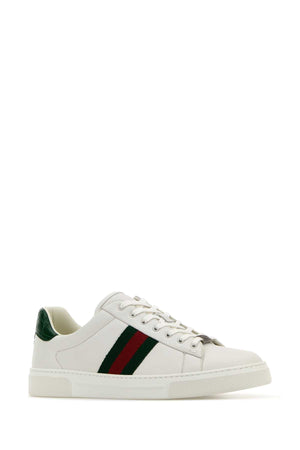 GUCCI White Leather Ace Sneakers for Women