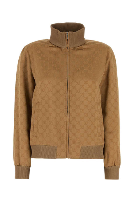 GUCCI Camel Jacquard Sweatshirt