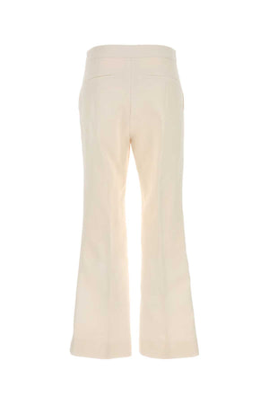 GUCCI Ivory Silk Blend Pants for Women