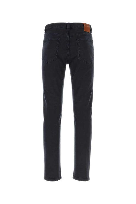 ZEGNA Midnight Blue Stretch Denim Roccia Jeans