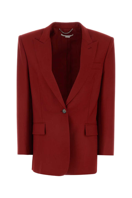 STELLA McCARTNEY Oversize Wool Blazer for Women - Red