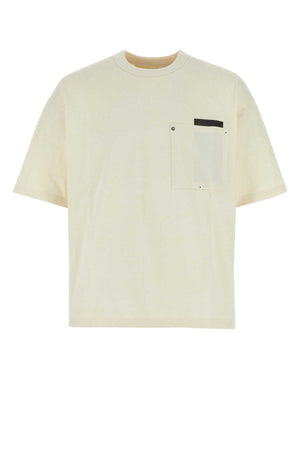 BOTTEGA VENETA Classic Ivory Cotton T-Shirt for Men