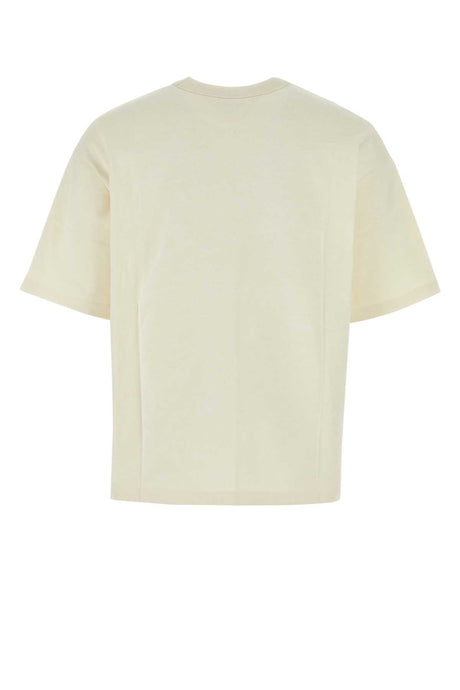 BOTTEGA VENETA Classic Ivory Cotton T-Shirt for Men