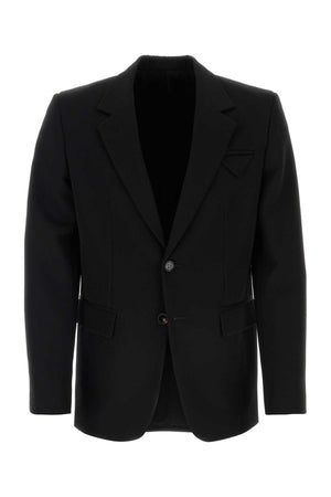 BOTTEGA VENETA Classic Black Wool Blazer for Men