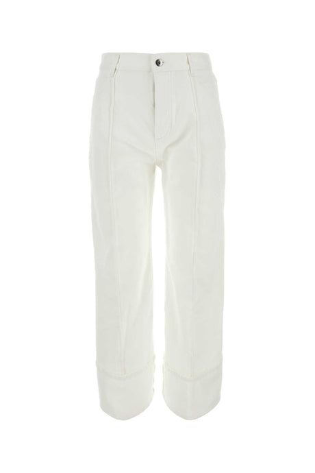 BOTTEGA VENETA Classic White Denim Jeans for Women