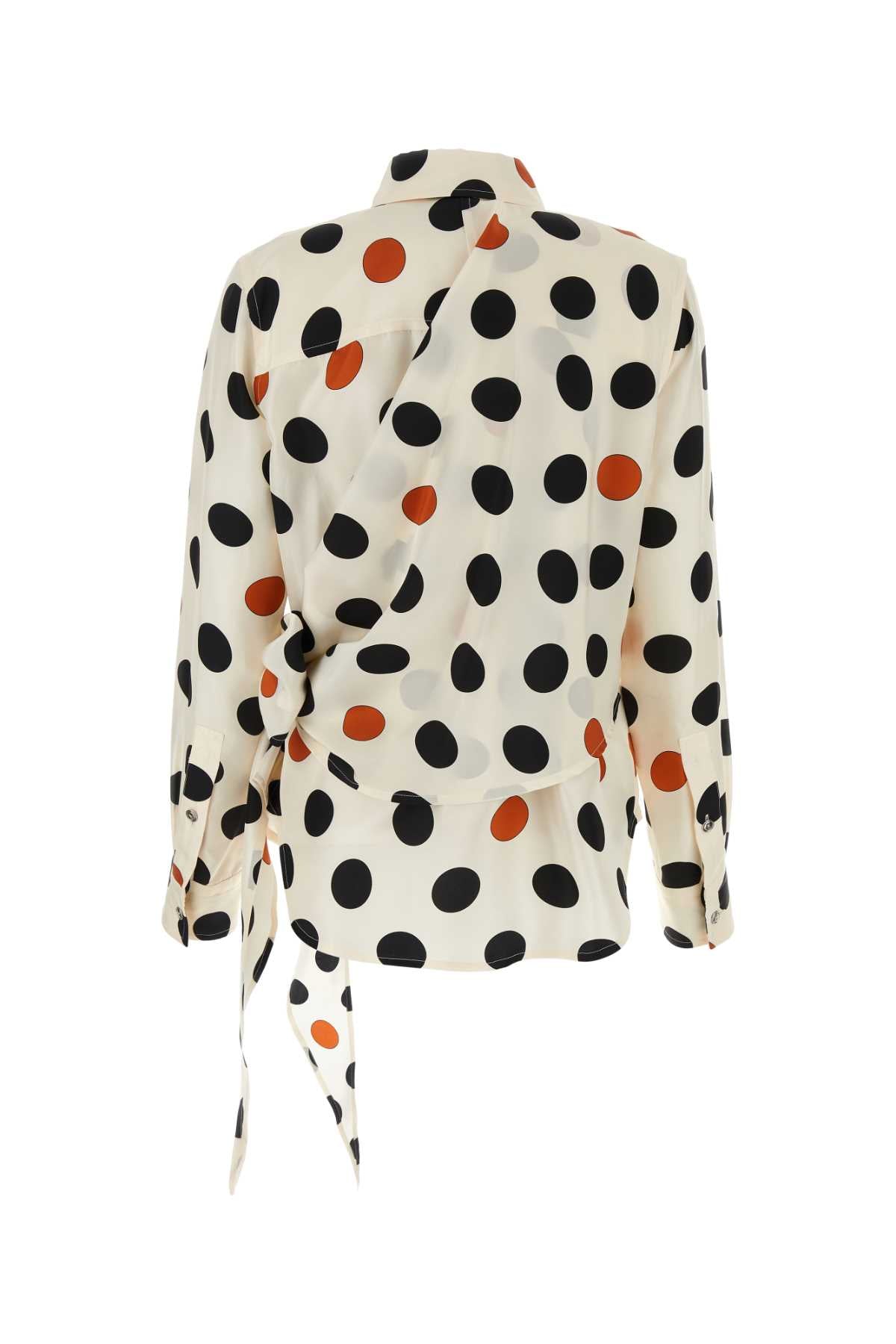 BOTTEGA VENETA Silk Printed Button-Up Shirt for Women - Effortless Elegance