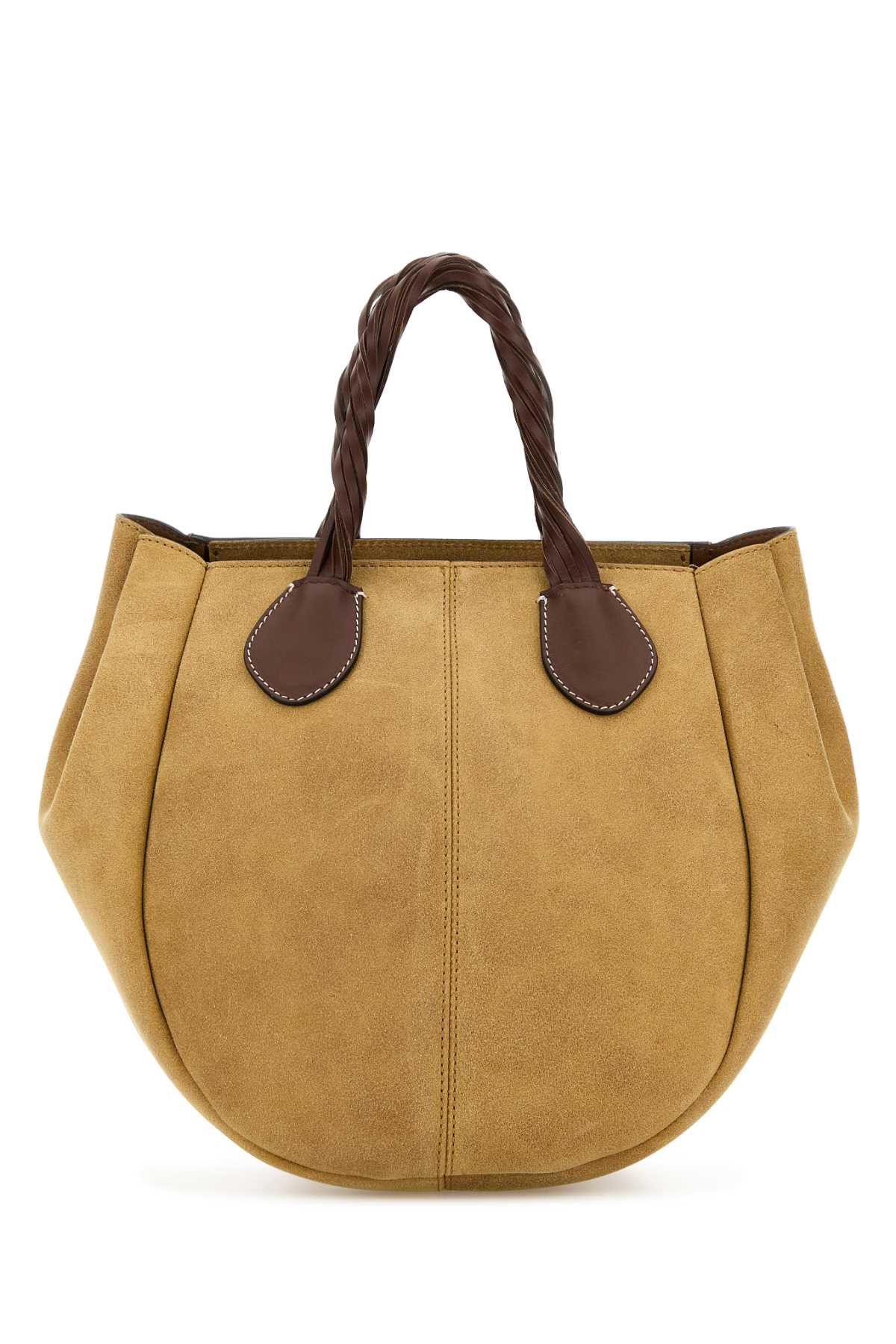 JW ANDERSON Mini Beige Suede Punch Handbag