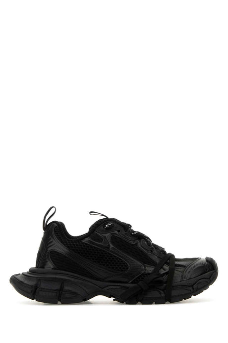 BALENCIAGA Stylish Black Mesh and Rubber 3XL Sneakers for Women