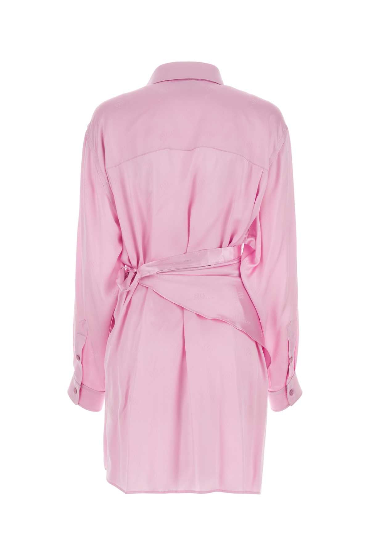 BALENCIAGA Silk Shirt Dress - Mini Style for Women