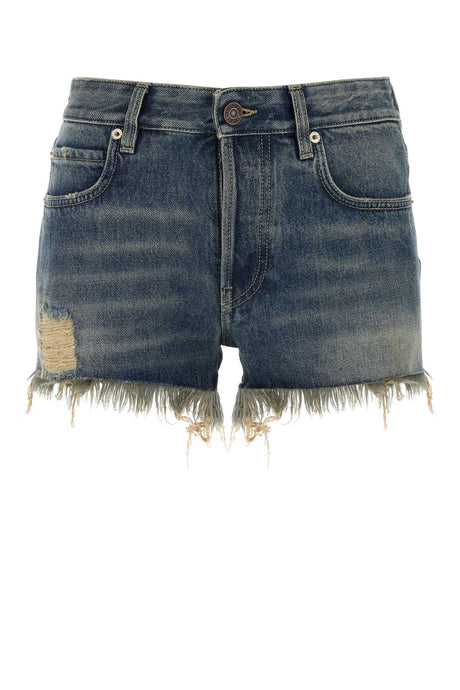 BALENCIAGA Chic Denim Mini Shorts for Women