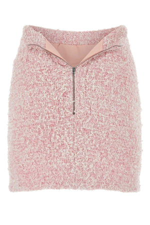 BALENCIAGA Chic Pink Tweed Mini Skirt