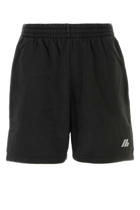 BALENCIAGA Charcoal Cotton Bermuda Shorts for Men