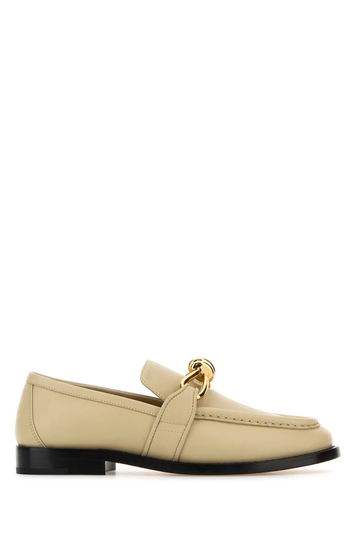 BOTTEGA VENETA Elegant Sand Leather Astaire Loafers for Women