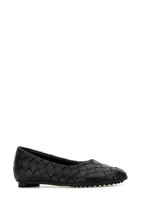 BOTTEGA VENETA Black Nappa Leather Atomic Ballerinas