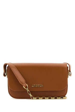 ISABEL MARANT Mini Caramel Leather Shoulder Handbag