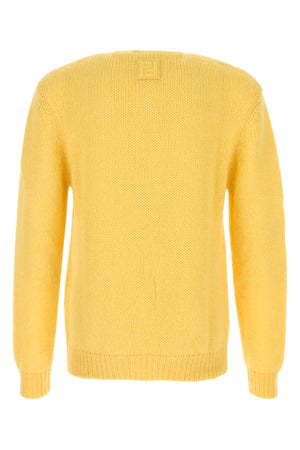 FENDI Luxurious Yellow Mohair Blend Sweater - Sizes Available