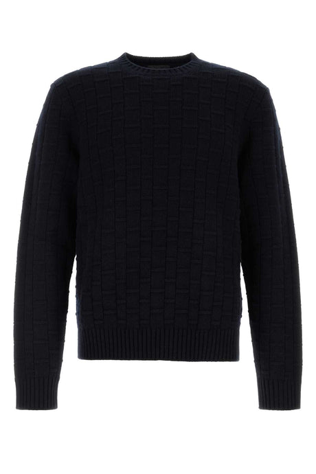 PRADA Midnight Blue Wool Blend Sweater for Men