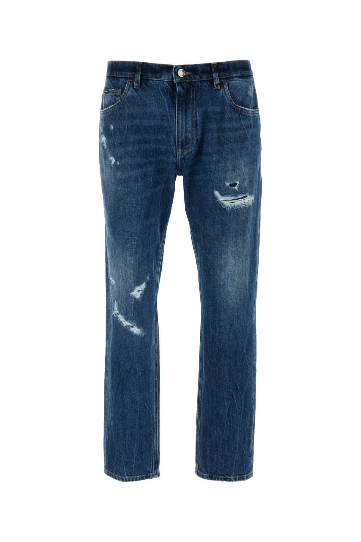 DOLCE & GABBANA Classic Blue Denim Jeans for Men (24W)