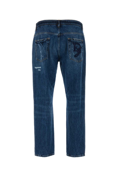 DOLCE & GABBANA Classic Blue Denim Jeans for Men (24W)