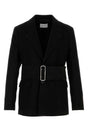 SALVATORE FERRAGAMO Stylish Black Cotton Blazer for Men