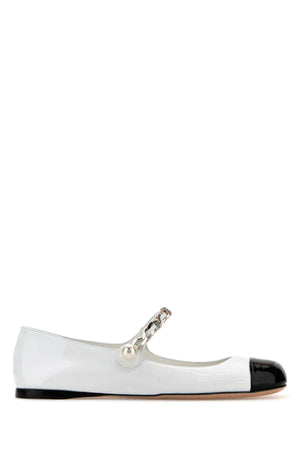 MIU MIU Elegant Leather Ballerinas for Women - Size Available