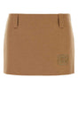 MIU MIU Women's Chic Camel Mini Skirt