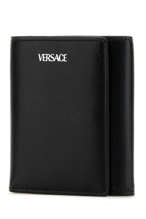 VERSACE Mini Black Leather Wallet