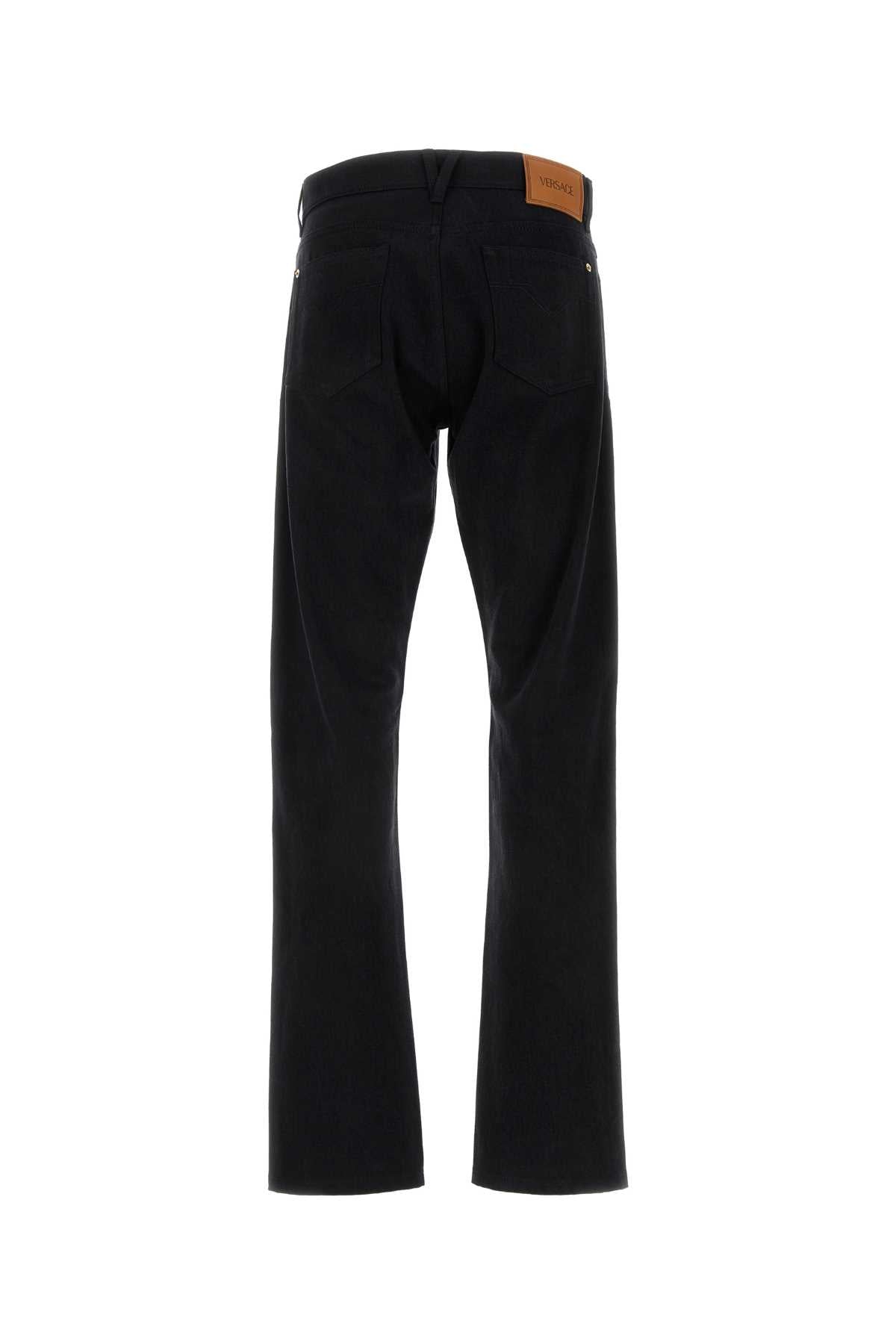 VERSACE Classic Black Denim Jeans for Men