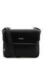 VERSACE Mini Black Leather Crossbody Handbag