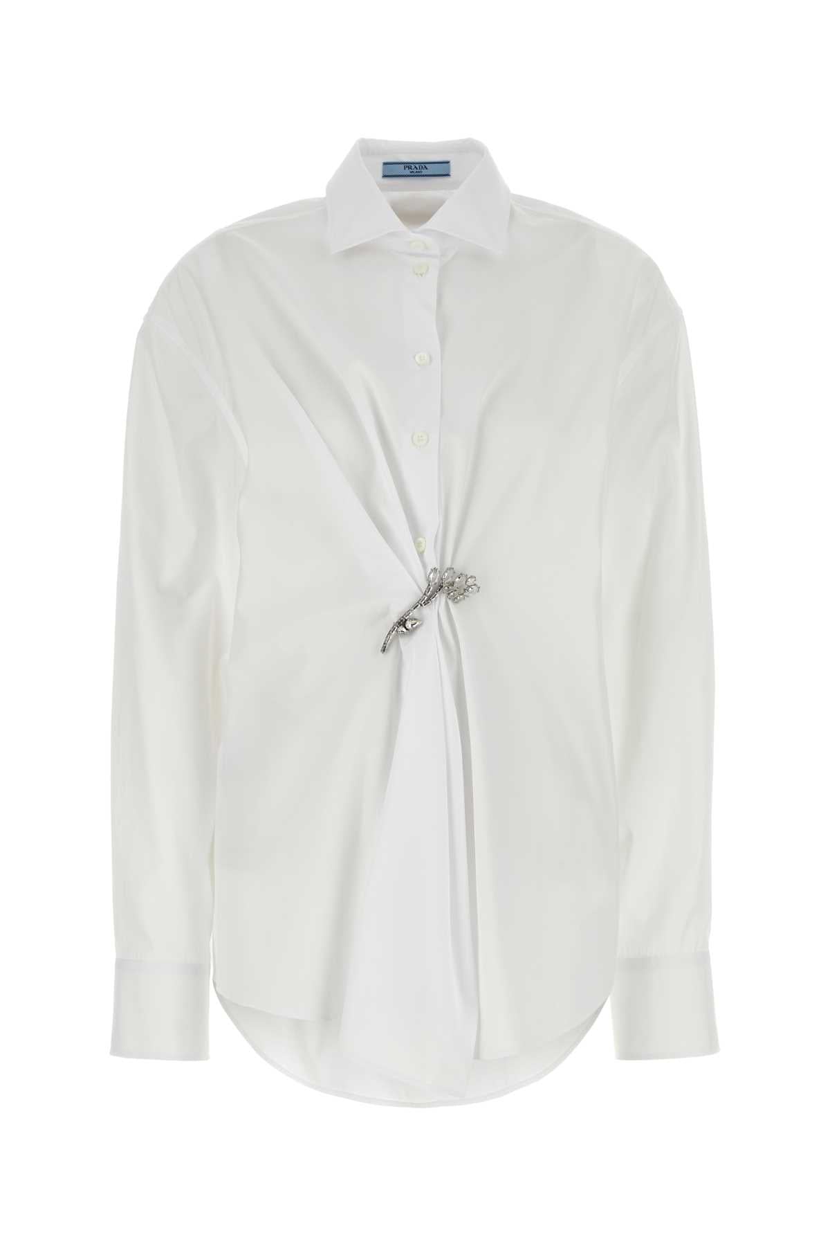 PRADA Elegant Poplin Shirt for Women