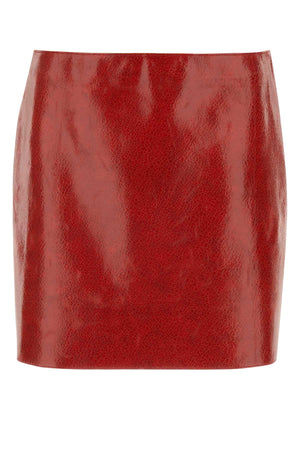 PRADA Chic Leather Mini Skirt