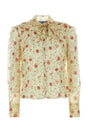 PRADA Floral Chiffon Mini Shirt