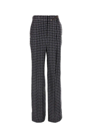 PRADA Elegant Printed Silk Pants for Women