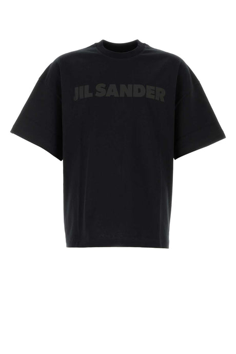 JIL SANDER Essential Black Cotton T-Shirt for Men